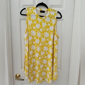 New with tags Lane Bryant short sleeve tunic - yellow and white